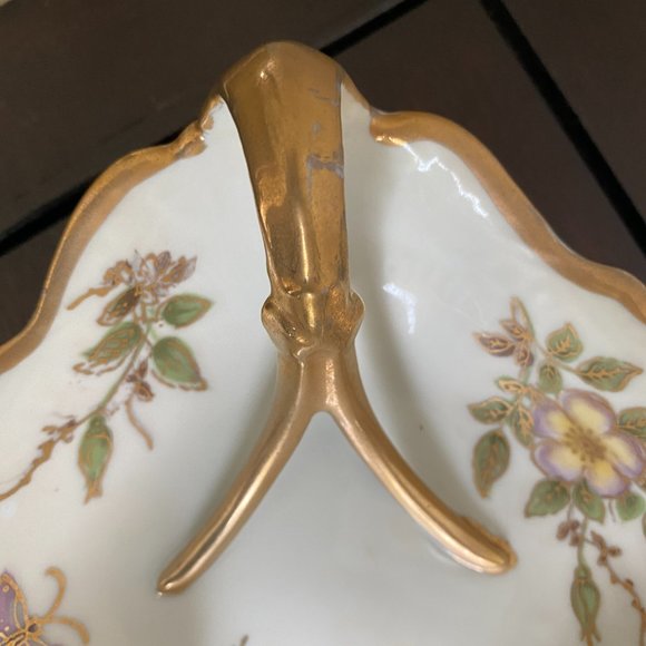 Vintage Ardalt Lenwile Hand Painted Lemon Server Nut Candy Trinket Dish Catchall - Picture 5 of 11